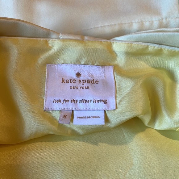 Pale Yellow Kate Spade dress - Picture 4 of 8